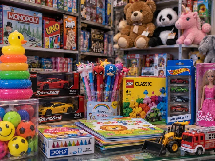 खिलौनों की दुकान में बिलिंग और स्टॉक के लिए StoreMitr का इस्तेमाल